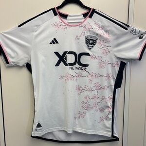 2023 Away Adidas White and Pink DC United Jersey
